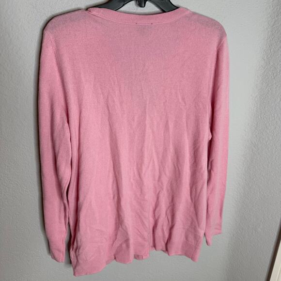 NWT Talbots Pure Cashmere Pink Cardigan $169 - Picture 3 of 5